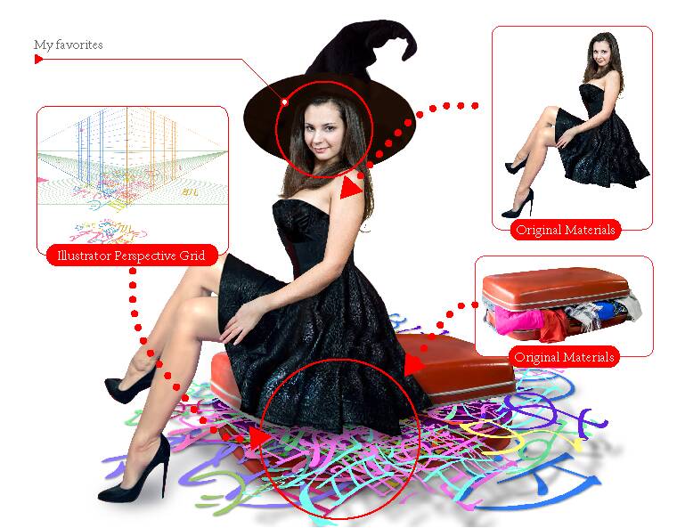 image: 疑似３Dには遠近グリッドもお勧め